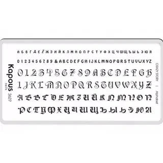 Alphabet пластина для стемпинга "Crazy story" Kapous