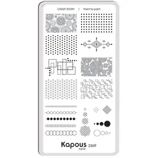 Point to point пластина для стемпинга "Crazy story" Kapous KAPOUS