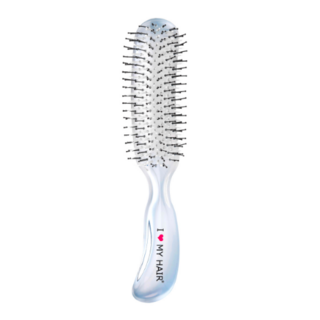 Щетка I LOVE MY HAIR "Aqua Brush" синяя прозрачная M