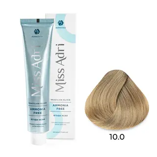 10,0 платиновый блонд крем-краска Miss Adri Brazilian Elixir Ammonia free 100мл