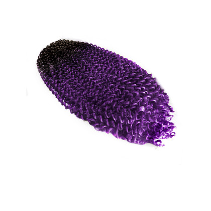 Афрокудри 1_Ф11 60см (Черный_Фиолетовый)