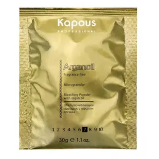 Обесцвечивающий порошок с маслом арганы для волос серии "Arganoil" 30 гр САШЕ